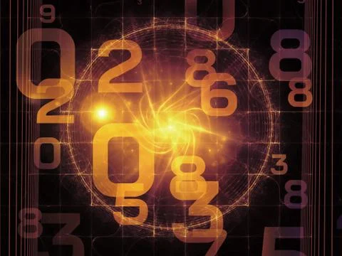 Propagation of Numbers Stock Illustration