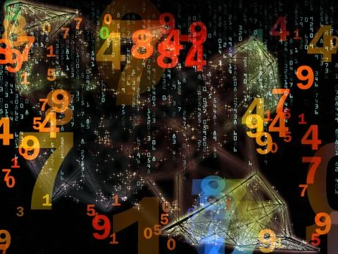 Propagation of Numbers 스톡 일러스트