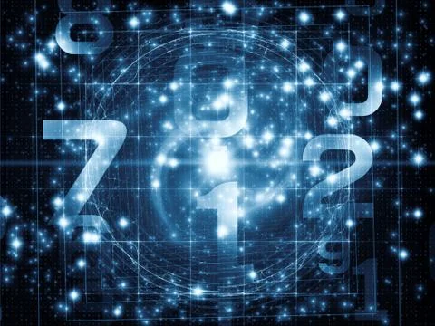 Propagation of Numbers Stock Illustration