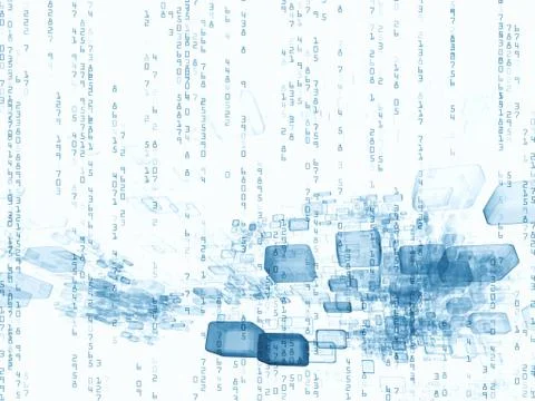 Propagation of Numbers Stock Illustration