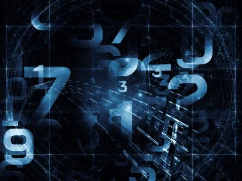 Propagation of Numbers Illustrazione stock