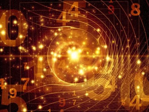 Propagation of Numbers Stock Illustration