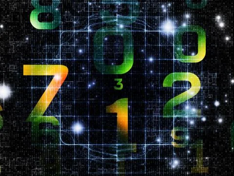 Propagation of Numbers 스톡 일러스트