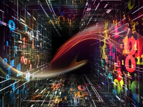 Propagation of Numbers 스톡 일러스트