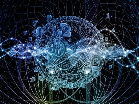 Propagation of Numbers Stock Illustration
