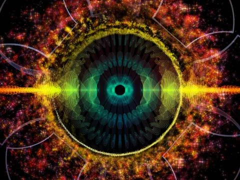 Propagation of Radial Oscillation Stock Illustration
