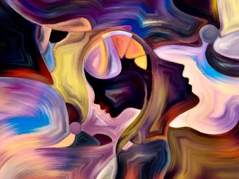 Propagation of Sacred Hues Stock Illustration