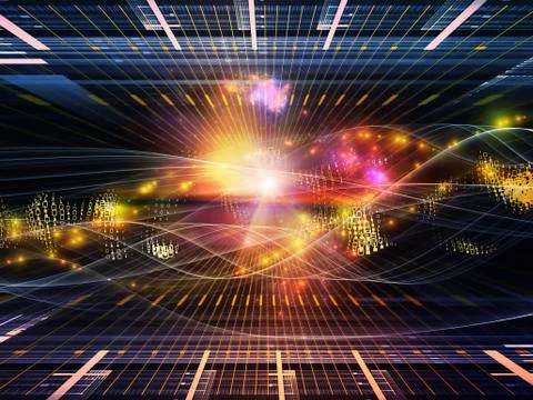 Propagation of the Sine Wave Illustrazione stock