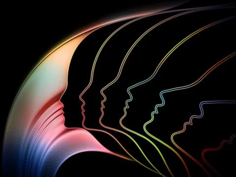 Propagation of Soul Geometry Stock Illustration