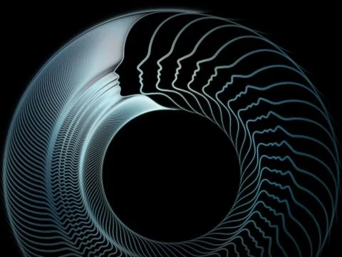 Propagation of Soul Geometry Stock Illustration