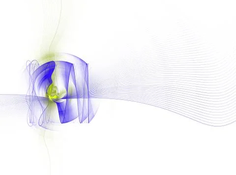 The propagation of sound waves. Scientific pattern Stock-Illustration