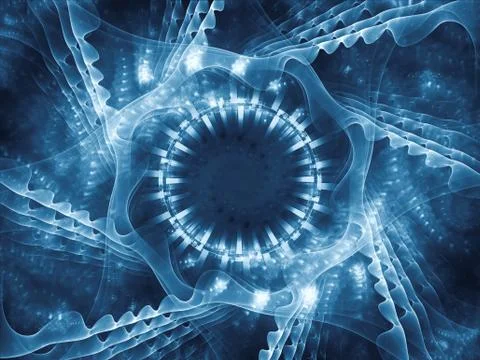 Propagation of Spiral Pattern Stock Illustration