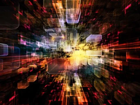 Propagation of Virtual Space 스톡 일러스트