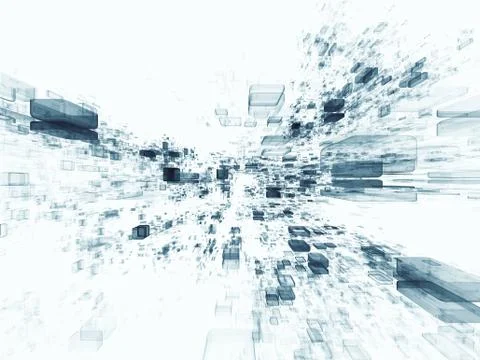 Propagation of Virtual Space 스톡 일러스트