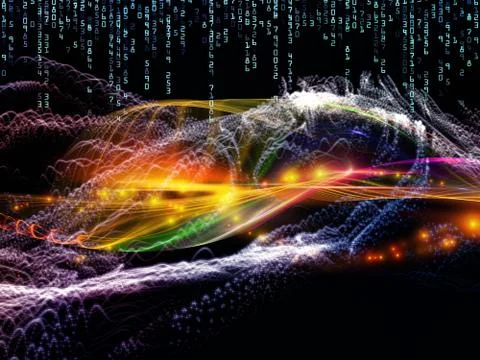 Propagation of Virtual World Stock Illustration