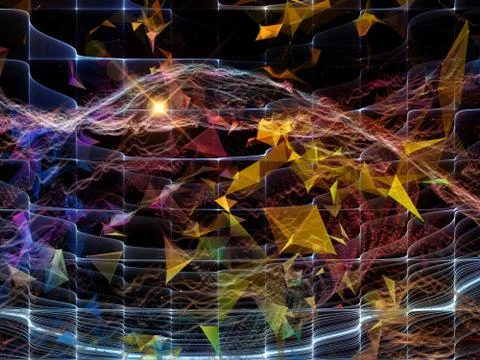 Propagation of Virtual World Stockillustratie