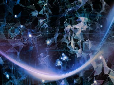 Propagation of Virtual World 库存插图
