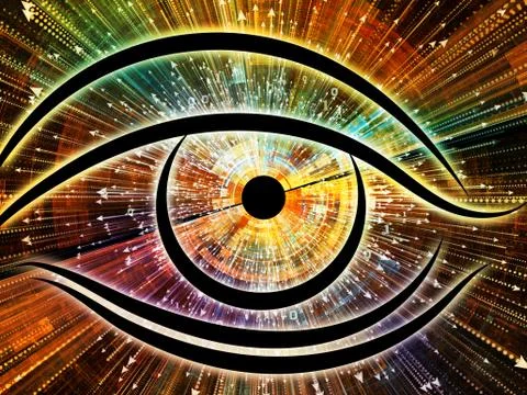 Propagation of Visual Information Illustrazione stock