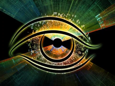 Propagation of Visual Information Stock Illustration