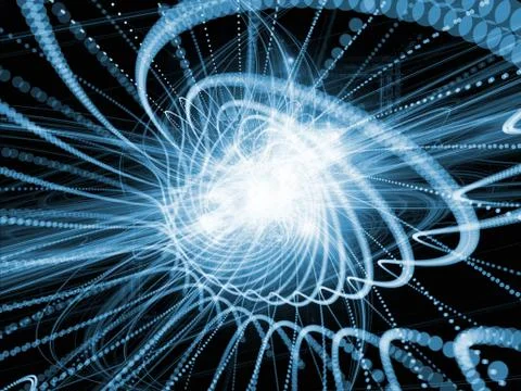 Propagation of Wave Particle Illustrazione stock
