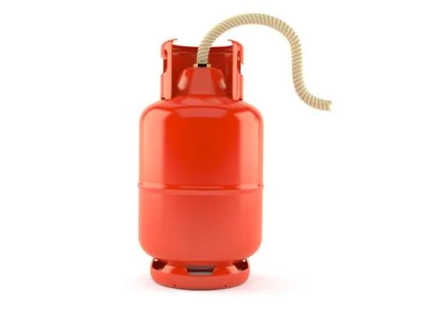 Propane bottle with bomb wick Stock Illustration