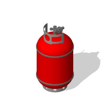 Propane gas balloon.  3d Vector colorful illustration.3d isometric style. 스톡 일러스트