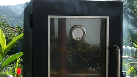 Propane Meat Smoker Stock Footage 101405266