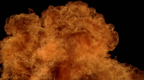Propane mortar explosion with billowing flames filling frame Stock Footage 59523675