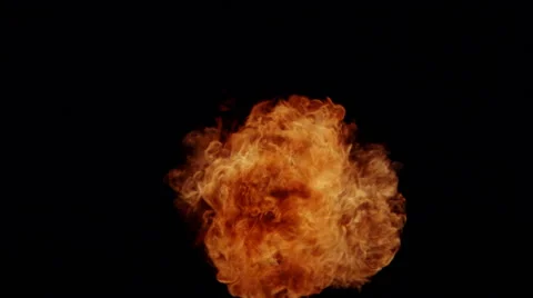 Propane mortar explosion filling frame and subsiding Stock Footage 59533316