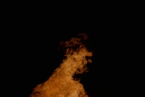 A propane mortar explosion filling frame Stock Footage 86917769