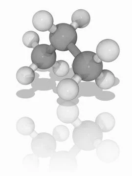 Propane organic compound molecule Ilustração Stock