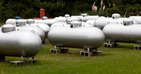 Propane tanks Stock-Fotos