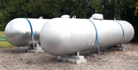 Propane tanks Foto stock