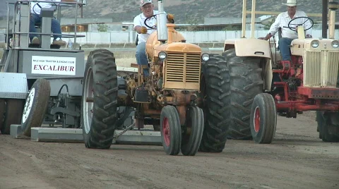 Propane tractor Stock Footage
