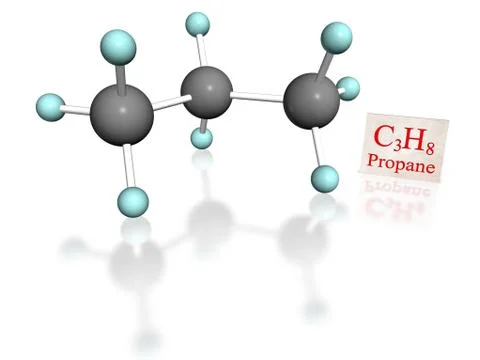 Propane white Stock Illustration