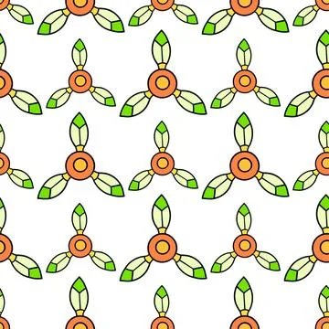Propeller abstract decorations seamless pattern textile print. repeat patt... Foto stock