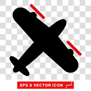 Propeller Aircraft Eps Vector Icon Stock Illustration