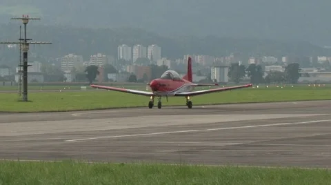 Propeller aircraft Stock Footage 58119628