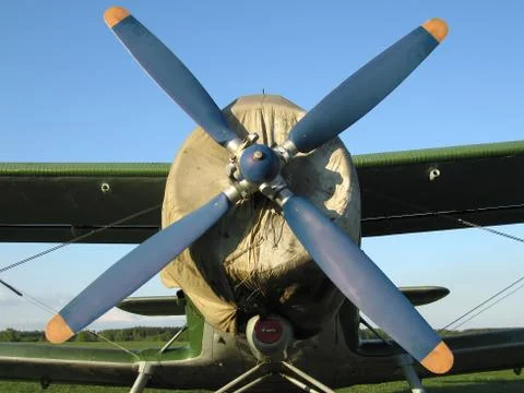 Propeller airplane Stock Photos