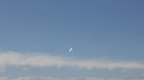 Propeller airplane in the sky 8981_01 Stock Footage 26720931