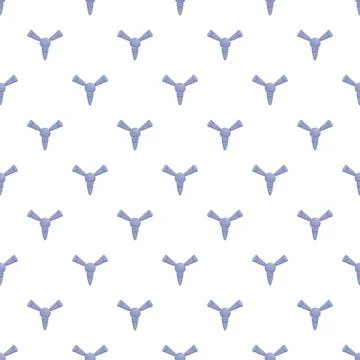 Propeller blades nautical screw pattern repeating background Illustrazione stock