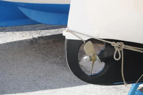 Propeller of a boat Stock Photos