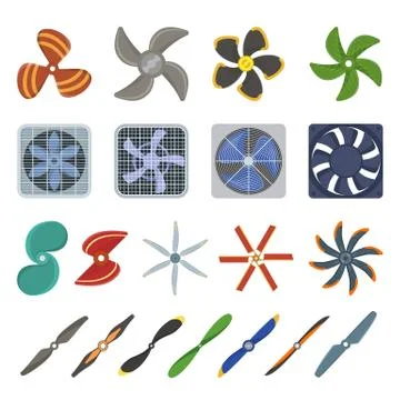 Propeller fan vector illustration Stock Illustration
