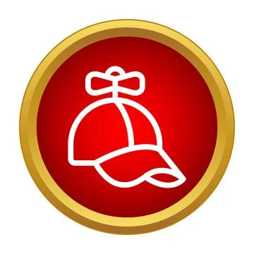 Propeller hat icon representing childhood fun and play Stock Illustration