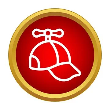 Propeller hat icon showing fun and childhood concept Stock Illustration