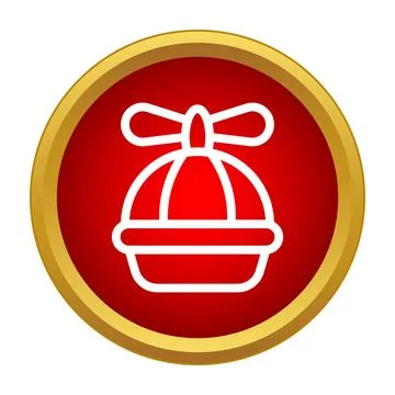Propeller hat toy cap fun icon concept Stock Illustration