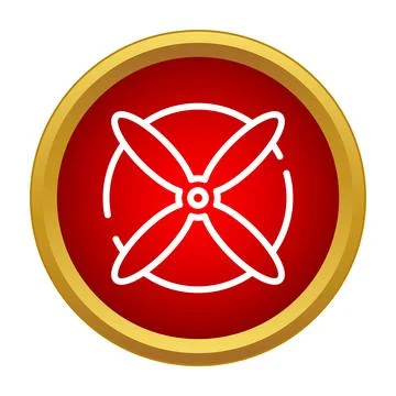 Propeller icon representing aviation and air travel Stock Illustration