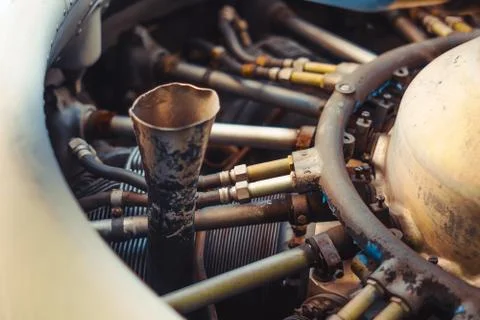 Propeller of an old plane Stock Photos