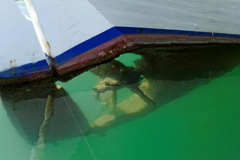 Propeller of an old ship Stock Photos