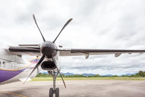 An propeller from an plaina Stock Photos